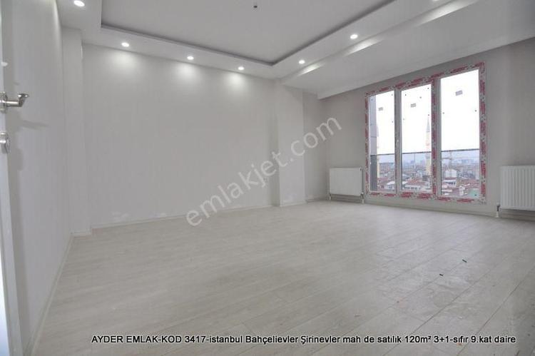  istanbul Bahçelievler Şirinevler mah de satılık 120m2 3+1-sıfır 9.kat daire  