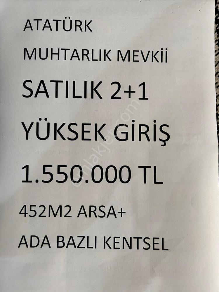 Büyükçekmece acil satılık 2 + 1 daire