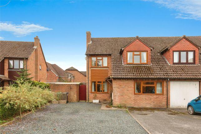 Semi-detached house for sale in Spencer Close, Pamber Heath, Tadley, Hampshire RG26