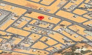 For sale, three adjacent plots of land in Ajman, Al Zahia area, very excellent location, ground building +2, area 3014 feet