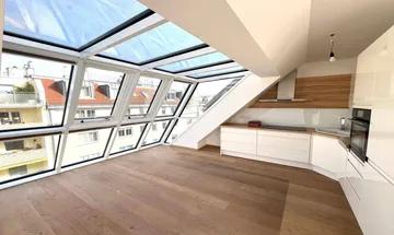 Moderne Dachgeschoß-Maisonette-Wohnung in top Lage – zu kaufen in 1050 Wien
