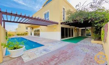 Separate Villa 4 Master Bedroom Hall With Private Swimming Pool Covered Parking Maid-Room Drawer-Room  Villa At Al Raha Garden's For Sale 3.6M