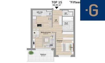 Top geschnittener 2-Zimmer Wohntraum mit bester City-Anbindung. Moderne Ausstattung