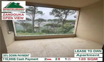 115000$!! Lease to Own Open View Apartment for sale in Zandouka