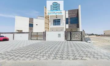 A villa in the best residential locations in Al Zahia area. The villa includes registration fees, directly on Sheikh Mohammed bin Zayed Road, without