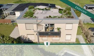 Hochwertige 7-Zimmer Maisonette-Wohnung mit 95 m2 großer Dachterrasse und eigenem Garten!